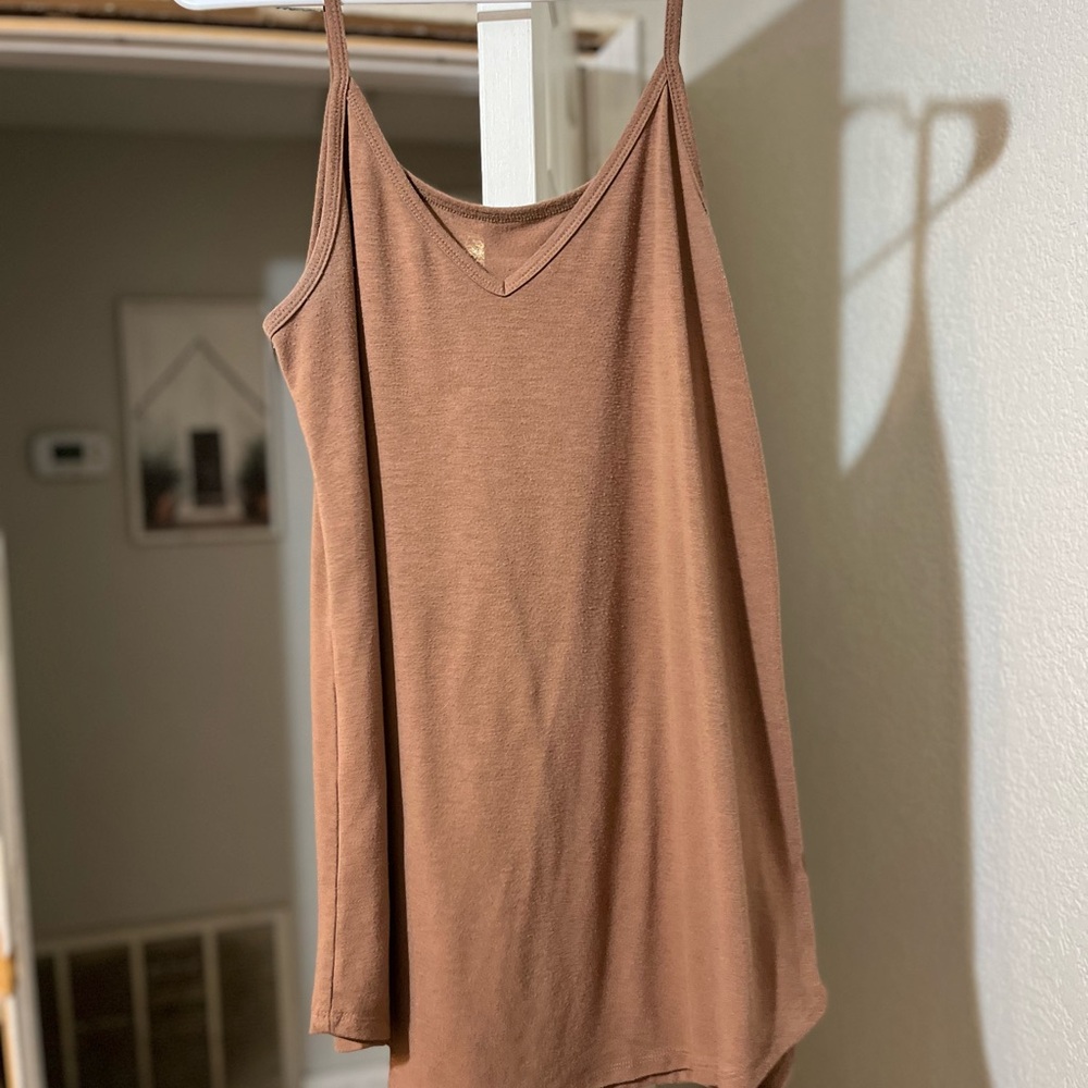 Zenana Outfitters Pink Asymmetrical Sleeveless Camisole